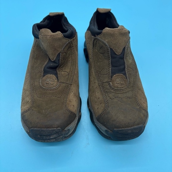 Timberland Shoes - Timberland Women’s Suede Slip Ons Mules Brown Size 6.5